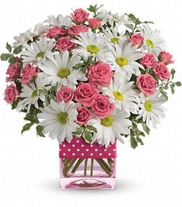 Teleflora's Polka Dots and Posies