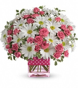 Teleflora's Polka Dots and Posies